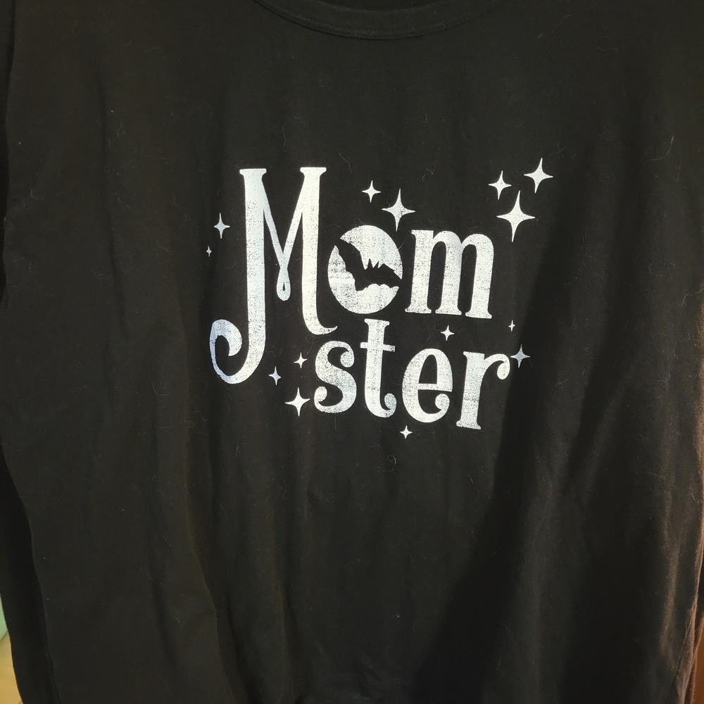 Maurice's Black 'Momster' Long Sleeve Tee